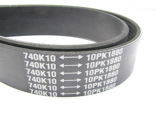 Continental 10PK1880 Serpentine Belt - 1.367'' X 74.531'' - 10 Ribs, K100739