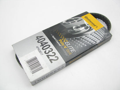 Continental 4040322 Serpentine Belt - 0.56'' X 32.20'' - 4 Ribs