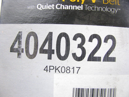 Continental 4040322 Serpentine Belt - 0.56'' X 32.20'' - 4 Ribs