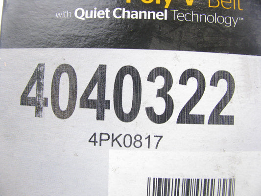 Continental 4040322 Serpentine Belt - 0.56'' X 32.20'' - 4 Ribs
