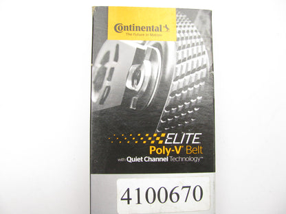 Continental 4100670 Serpentine Belt - 1.367'' X 67.55'' - 10 Ribs