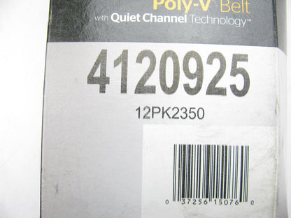 Continental 4120925 Serpentine Belt - 1.647'' X 92.50'' - 12 Ribs