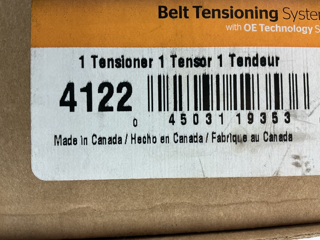 Continental 4122 Accessory Belt Tensioner Assembly