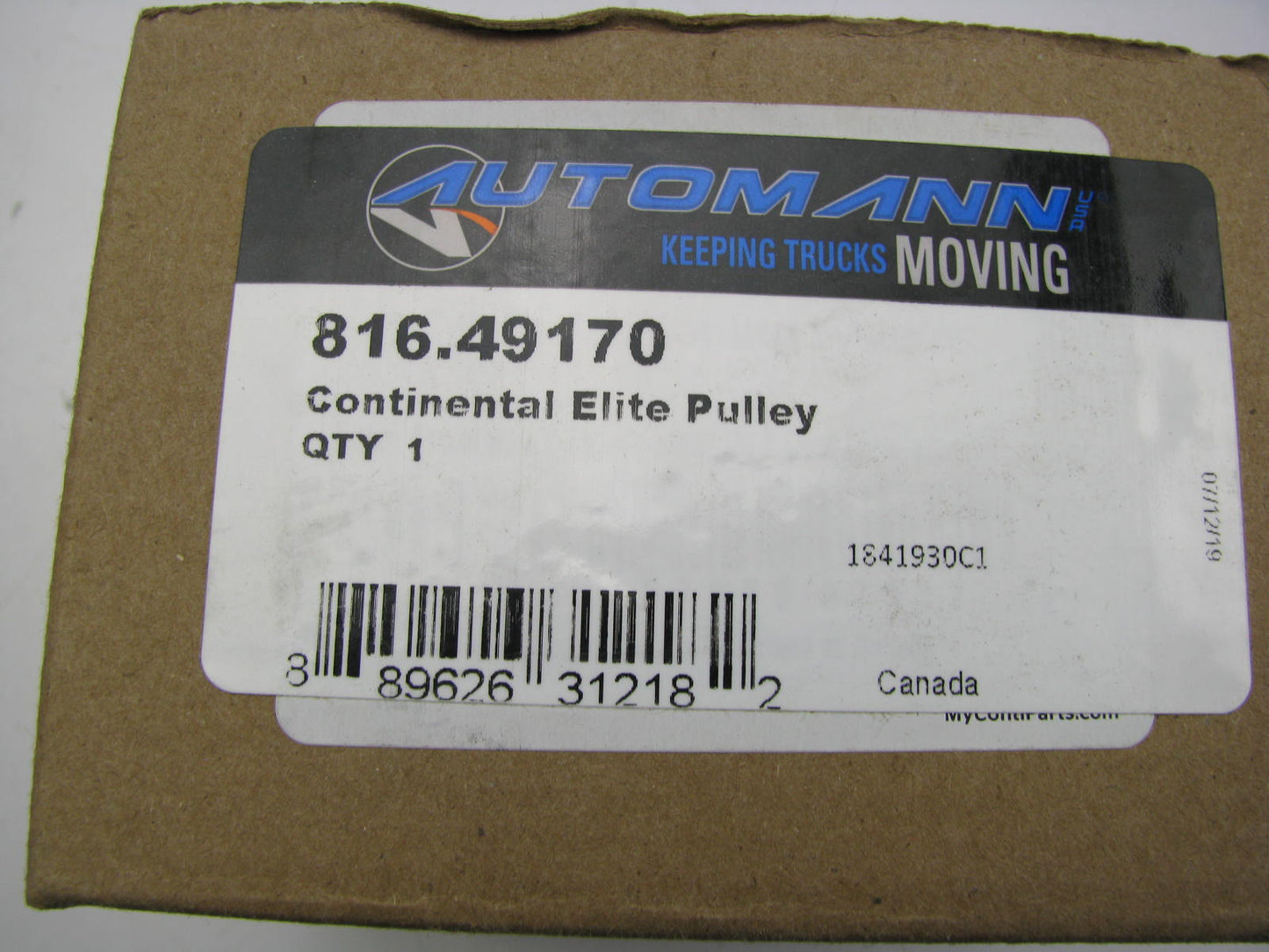 Continental 49170 Accessory Drive Belt Tensioner Pulley
