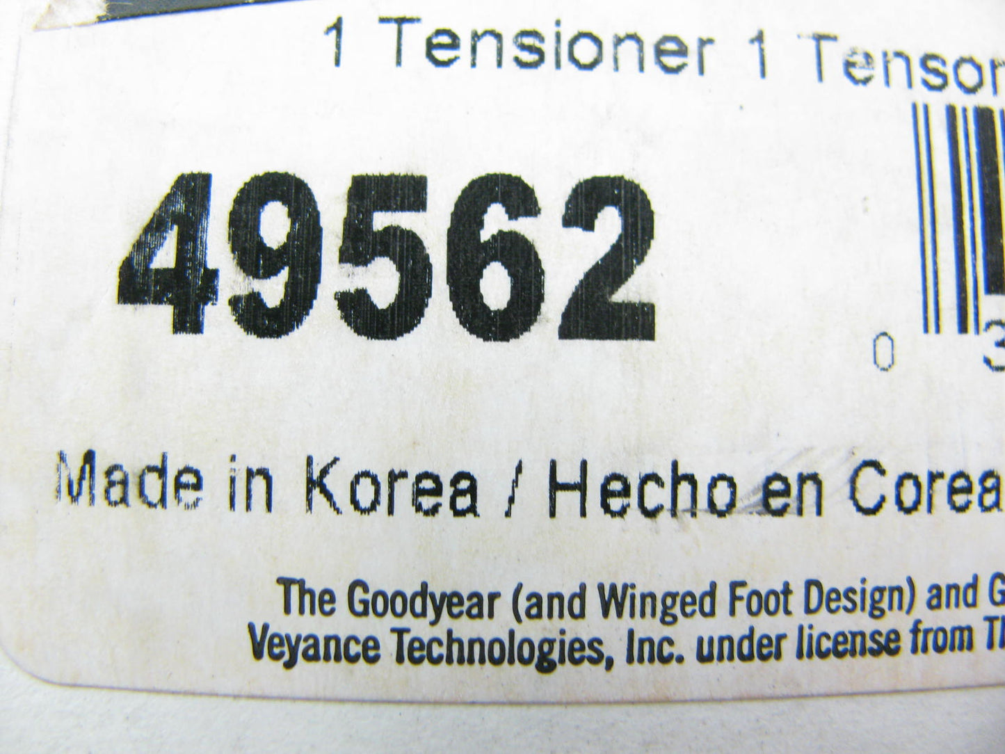 Continental 49562 Belt Tensioner 1995-1998 Chevrolet 6.6L 7.2L L6 Diesel B7 Bus