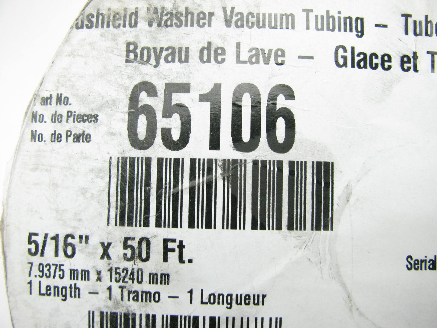 Continental 65106 Windshield Washer Vacuum Tubing Hose - 5/16'' ID X 50' Long
