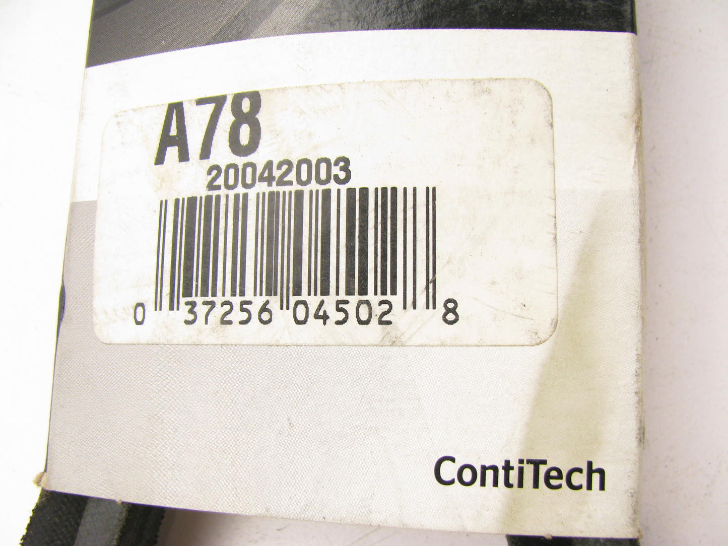 Continental A78 Industrial Accessory Drive Belt - 1/2'' X 80'' - 36 Degree