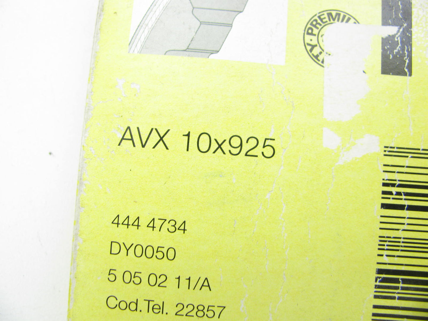 Continental AVX10X925 Accessory Drive Belt - 10mm X 925mm - 36 Degree