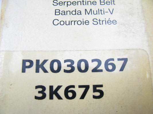 Continental PK030267 Serpentine Belt - 0.42'' X 27.50'' - 3 Ribs