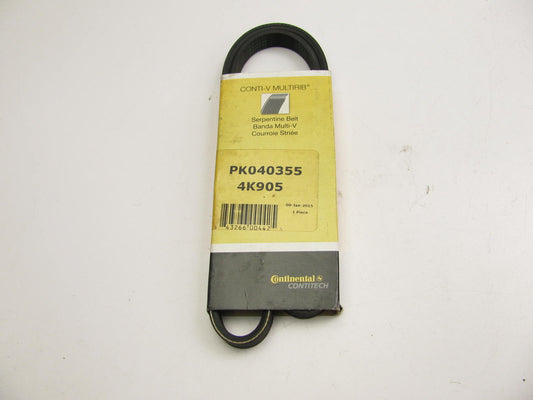 Continental PK040355 Serpentine Belt - 0.56'' X 36.125'' - 4 Ribs