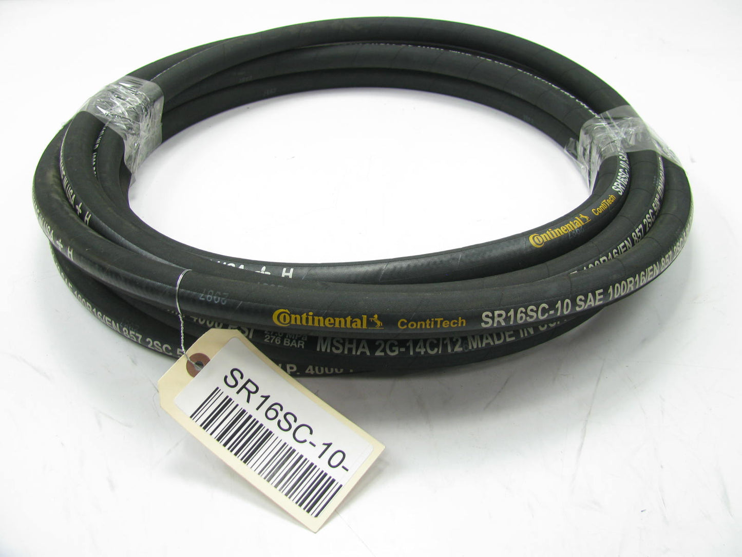 25' Continental SR16SC-10  High Pressure Hydraulic Hose