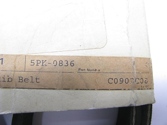 Contitech 5PK0836  METRIC  Micro Rib Poly  V-Belt