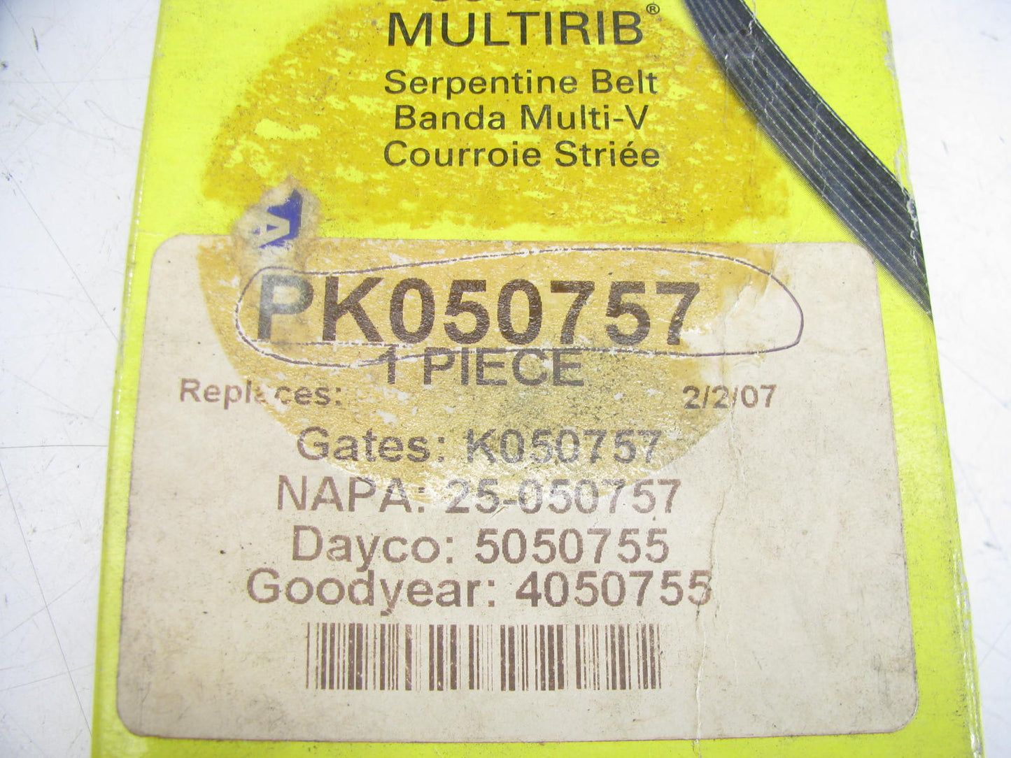 Contitech PK050757 Serpentine Belt - 0.69'' X 76.255'' - 5 Ribs