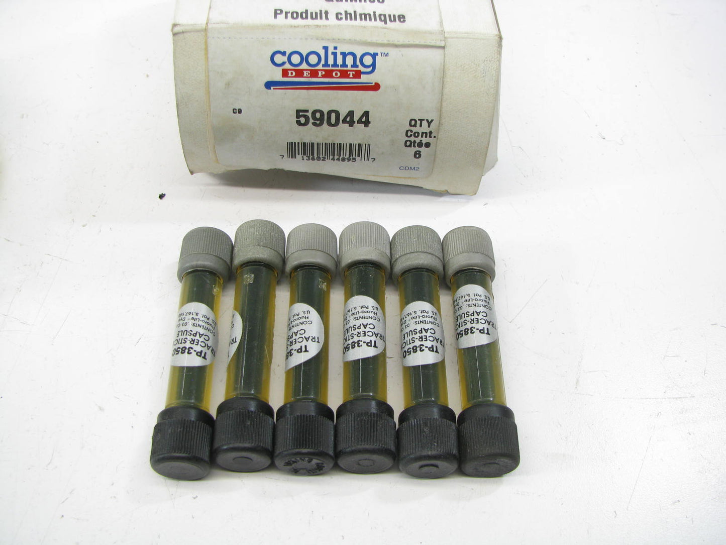 (6) Depot 59044 FLUORO-LITE TP3850 Fluorescent Coolant Leak Detection Dye .03 Oz