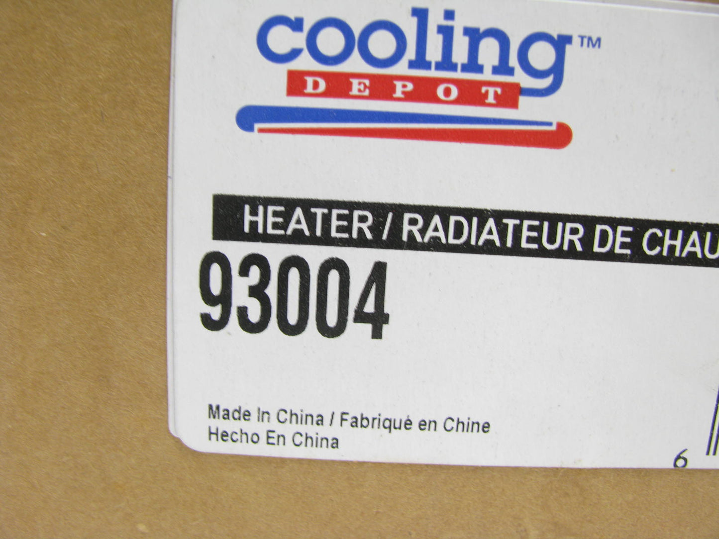 Cooling Depot 93004 Heater Core