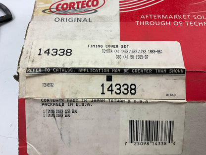 Corteco 14338 Engine Camshaft Front Gasket Seal Set - Toyota 4AFE, 7AFE