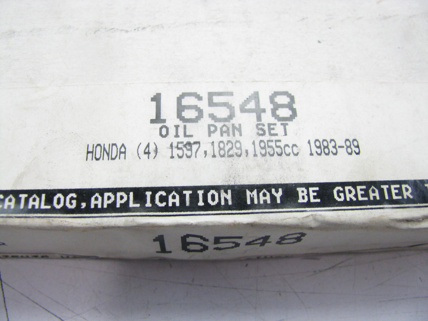 Corteco 16548 Engine Oil Pan Gasket - 1983-1989 Honda Accord, 83-87 Prelude