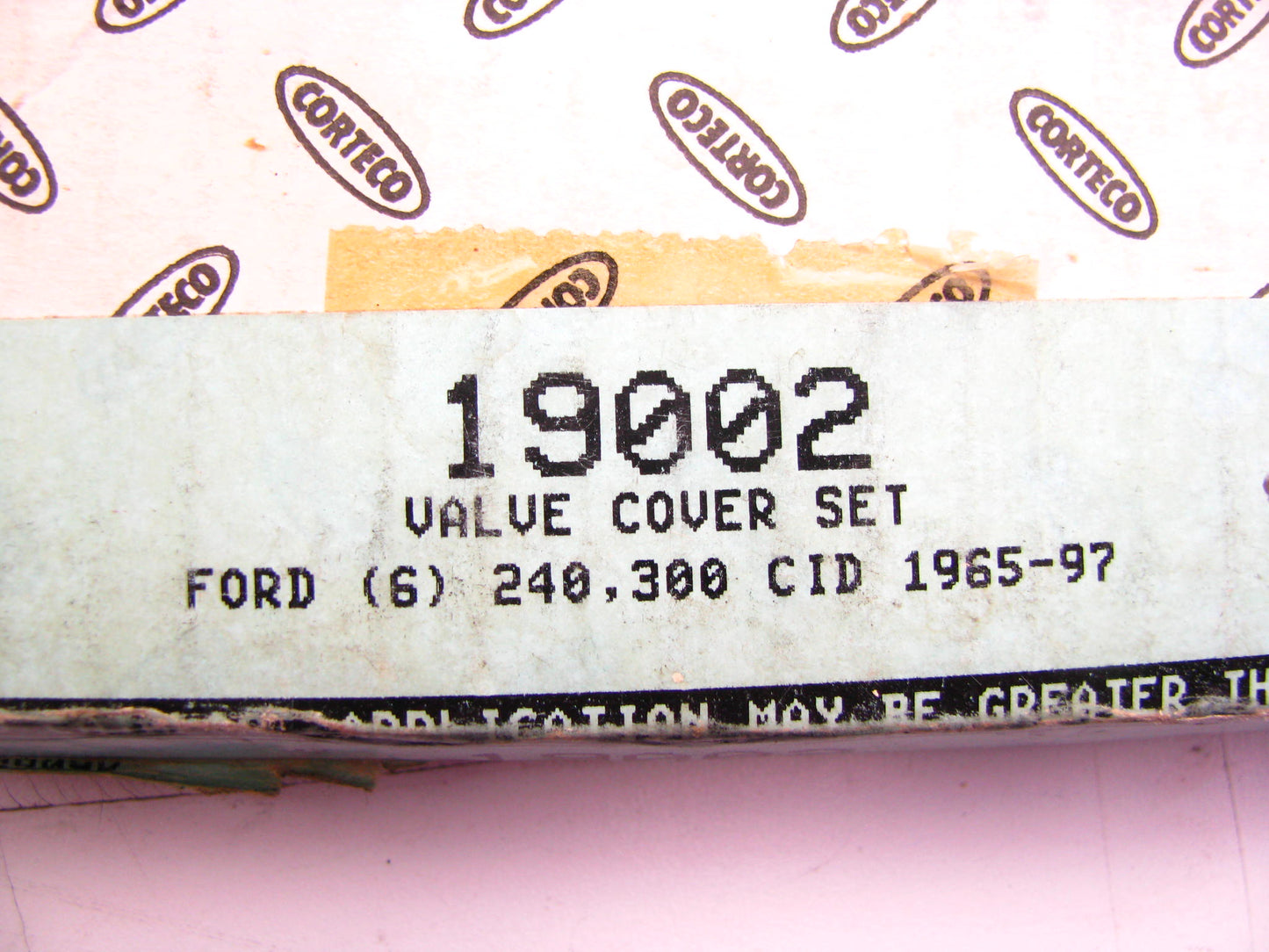 Corteco 19002 Engine Push Rod Gasket Set for 1965-1996 Ford 240 300-I6
