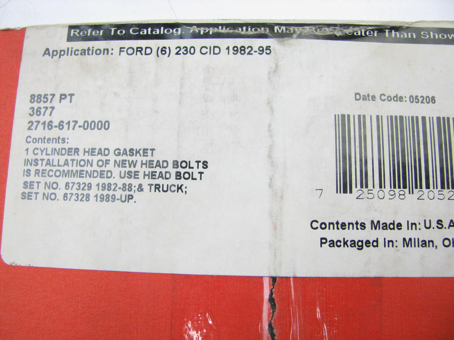 Corteco 20526 Engine Cylinder Head Gasket for 1982-1996 Ford Mercury 3.8L-V6
