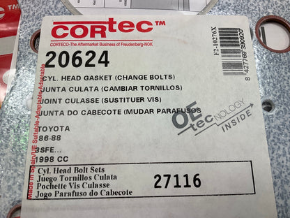 Corteco 20624 Engine Cylinder Head Gasket - 1987-1990 Toyota Camry 3S-FE