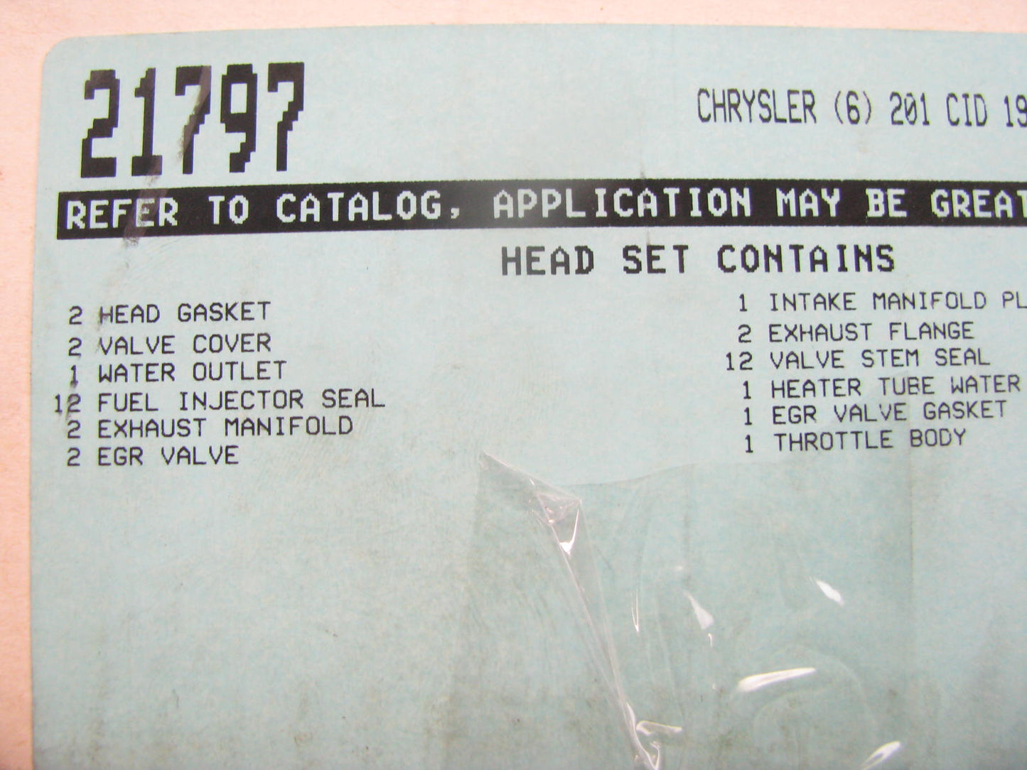 Corteco 21797 Cylinder Head Gasket Set For 1990-2000 Chrysler 3.3L-V6