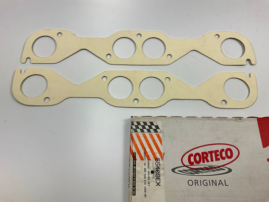 Corteco 55409EX Exhaust Header Gasket Set For 1955-87 Chevy SBC W/ Brodix Heads