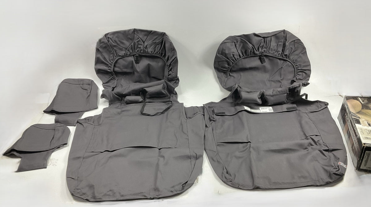 Covercraft SS2485PCCH Front 1st Row Seat Cover Kit - 15-18 Ford F-150, Charcoal