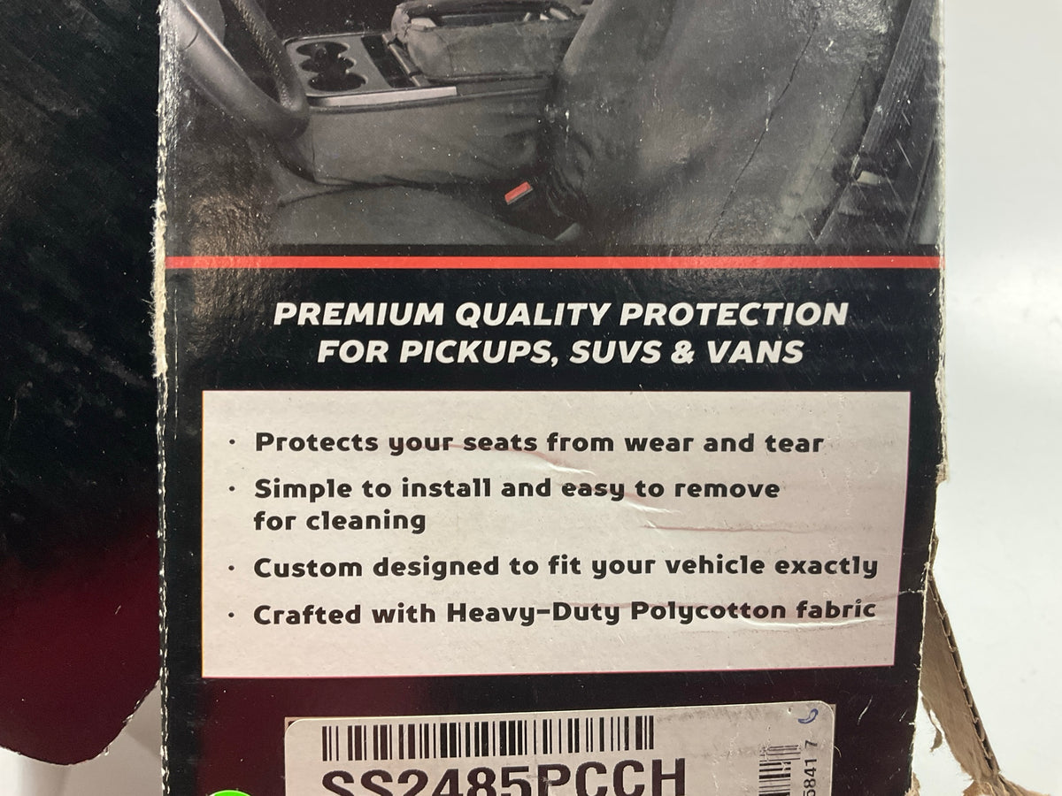 Covercraft SS2485PCCH Front 1st Row Seat Cover Kit - 15-18 Ford F-150, Charcoal