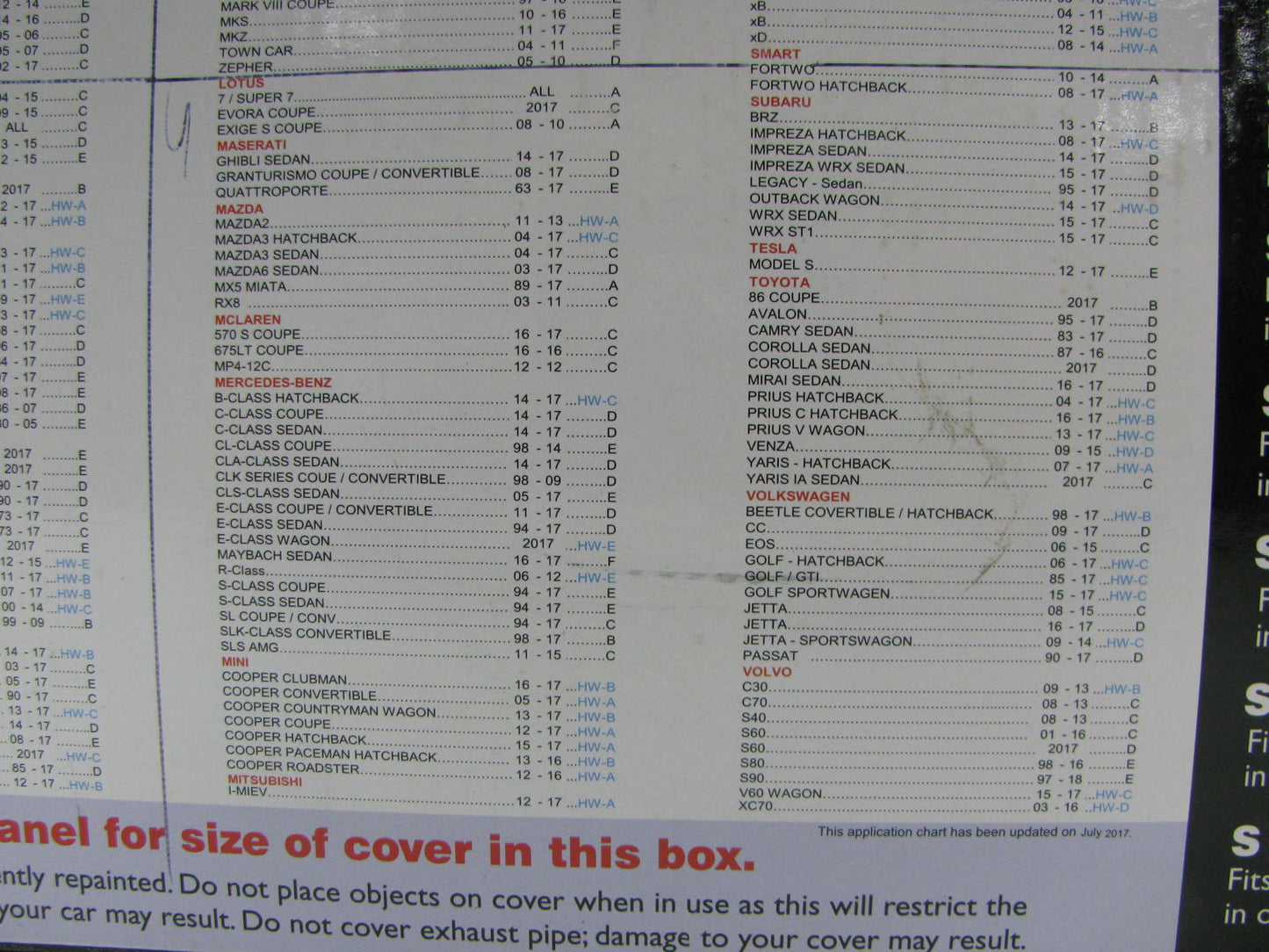 Coverite 10736 Tybond 100% Waterproof Car Cover For Cars 17'7'' To 18'9'' Long