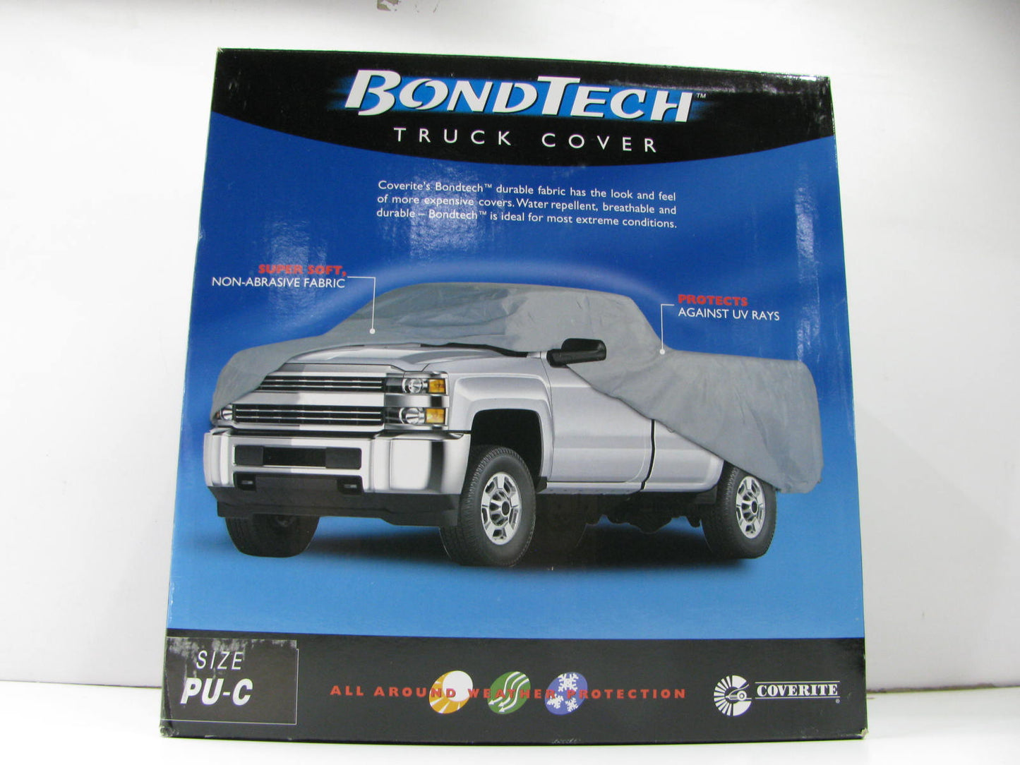 Coverite 11703 Bondtech Car Cover For Full Size Pickup Truck, Single Cab, 8' Bed