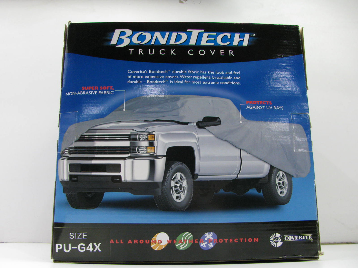 Coverite 11722 Car Cover For Full Size Truck 4-Door Crew Cab With 6'6'' Short Bed