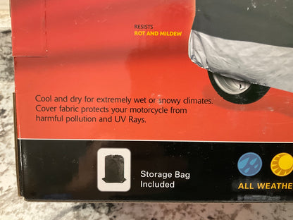 Coverite 13706 Size L Motorcycle Storage Cover, For Most Bikes 750cc-1100cc Size