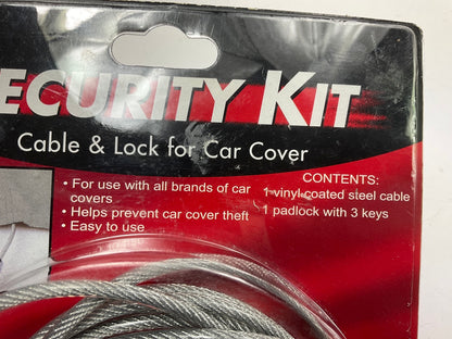 Coverite 20100 Car Cover Security Anti-theft Kit: Cable & Pad Lock W/ 2 Keys