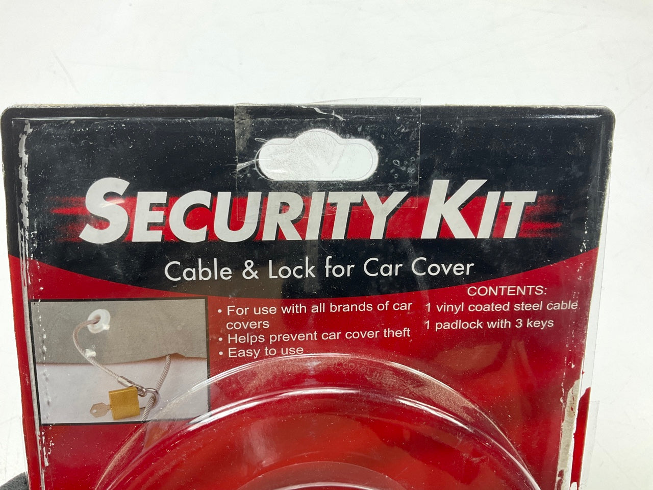 Coverite 20200 Lock & Cable Security Kit For Coverite Car Covers, Prevent Theft