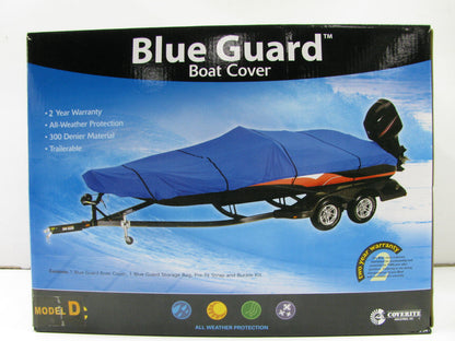 Coverite 30314 BlueGuard Boat Cover For  17'-19' Boats