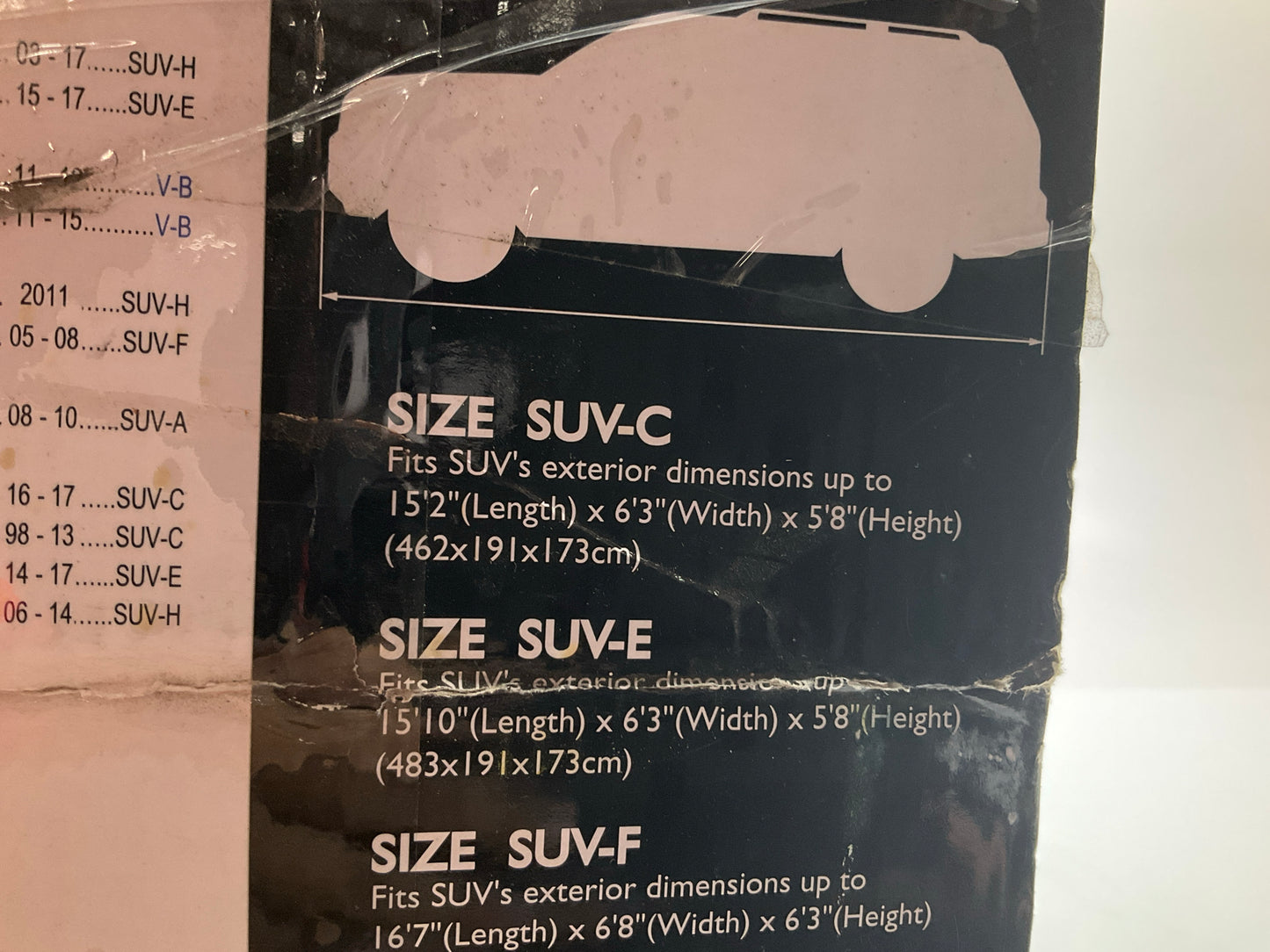 OPEN BOX Coverite PremiumTech Car Cover For SUVs 15'2'' (L) X 6'3'' (W) X 5'8'' (H)