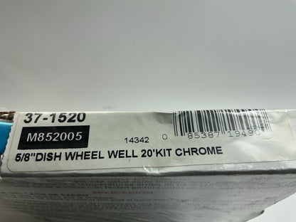 Cowles 37-1520 5/8'' Dish Wheel Well Molding, 20 Feet - Chrome Moulding Strip
