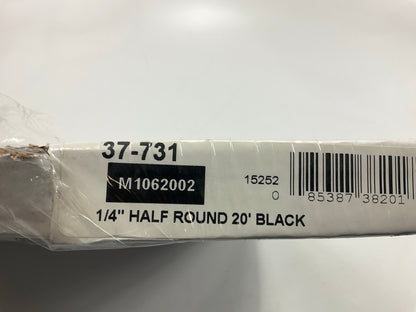 Cowles 37-731 Black Half Round Fender Trim 1/4'' X 20' Molding Moulding Kit