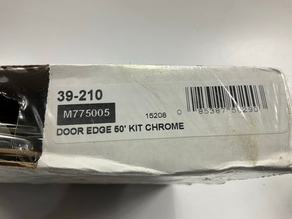 Cowles 39-210 Chrome Full Size Door Edge Trim/Guard Moulding Trim - 50 Foot Kit