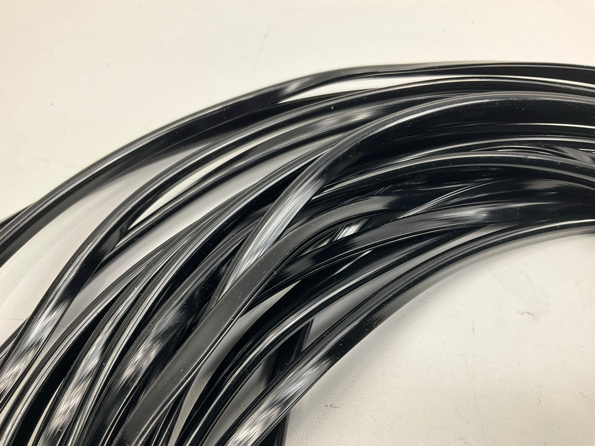 Cowles 39-211 5/16'' Wide Black Door Edge Guard Molding Trim ''U'' Shape, 50 Feet