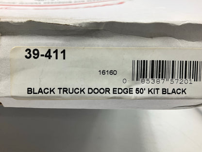 Cowles 39411 3/8'' Black ''U'' Channel Truck Edge Moulding Strip Trim Guard 50' Kit