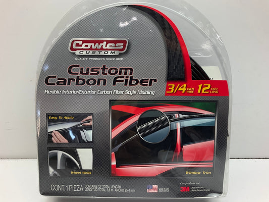 Cowles S37200 Flexible Interior / Exterior Carbon Fiber Style Molding 3/4'' X 12'