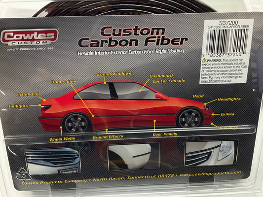 Cowles S37200 Flexible Interior / Exterior Carbon Fiber Style Molding 3/4'' X 12'