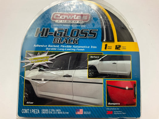 Cowles S37201 Universal Flexible Pro-Black Bumper & Wheel Well Molding 1'' X 12'