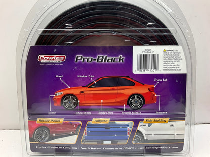 Cowles S37201 Universal Flexible Pro-Black Bumper & Wheel Well Molding 1'' X 12'