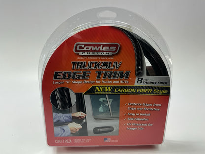 Cowles S37202 Custom Carbon Fiber Style Truck/SUV Door Edge Guard Trim, 8 Feet