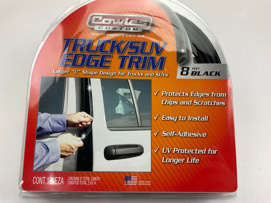 Cowles S37203 TRUCK/SUV Door Edge Trim Molding BLACK - 8 FEET