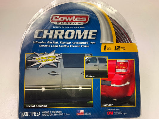 Cowles S37205 Custom Chrome Truck Body Side Molding Trim 1'' X 12'