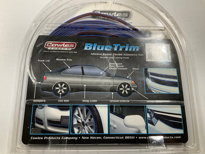 Cowles S37523 Universal Flexible Blue Adhesive Backed Molding Trim 1/4'' X 20'