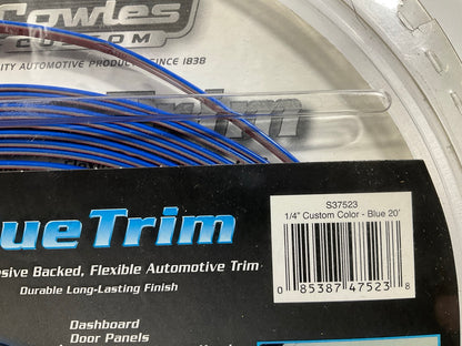 Cowles S37523 Universal Flexible Blue Adhesive Backed Molding Trim 1/4'' X 20'